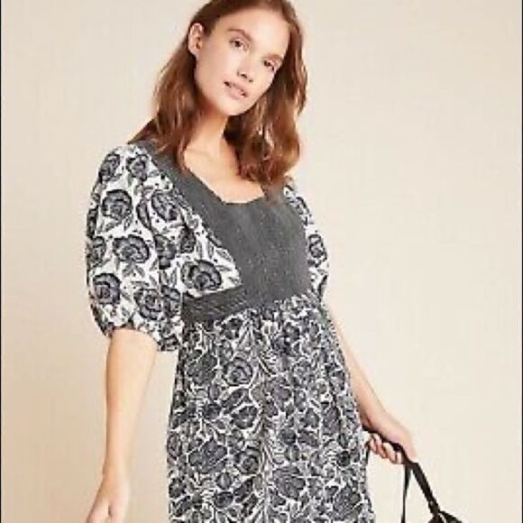 Anthropology ADRIENNE Flounced MIDI Dress - Picture 3 of 10
